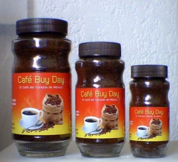 Café soluble puro aglomerado en frasco